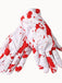 Gants blancs effrayants et sanglants Halloween