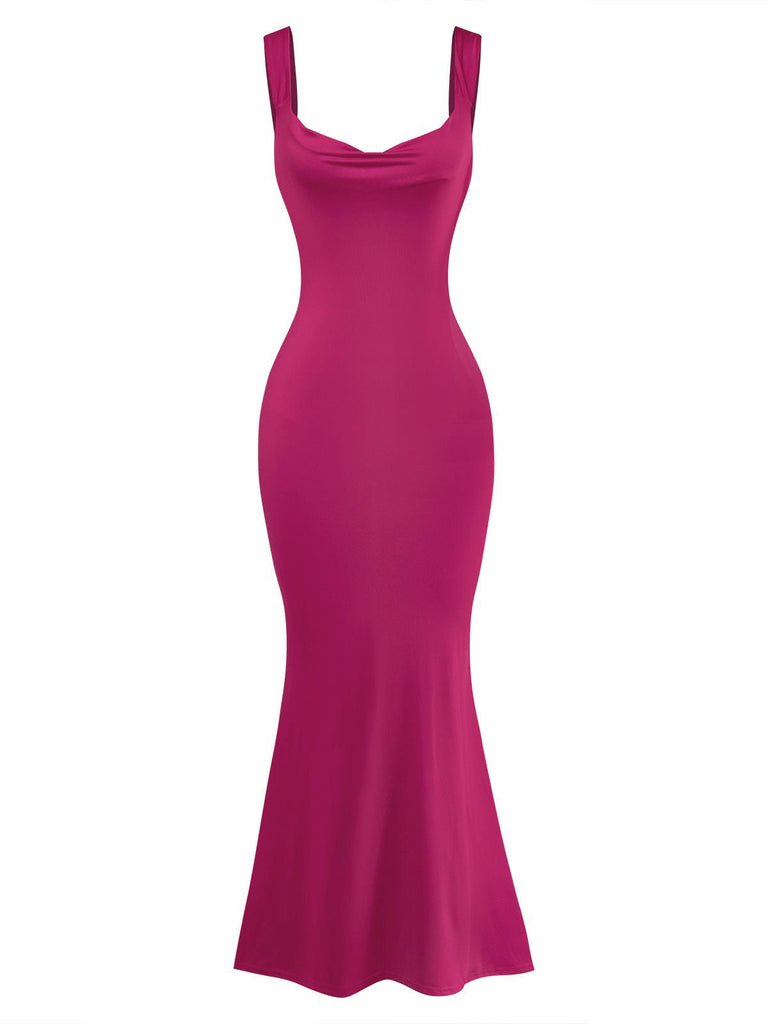 Robe De Soirée Maxi Col Bateau Dos Nu Nœud Année 1930