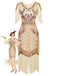 Robe Charleston à franges et sequins années 1920