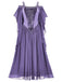 Robe à épaules dénudées en velours uni années 1950