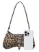 Sac à bandoulière clouté léopard vintage