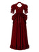Robe en dentelle manches bouffantes de style gothique victorien des années 1980