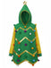 Sweatshirt à capuche sapin de Noël années 1950 avec pompons colorés