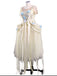 Robe style Enid Mercredi abricot des années 1940