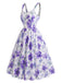 [Prévente] 2PCS Ensemble Blouse à Col Lavallière et Robe à Petites Fleurs Années 1950 - 13