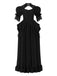 Robe en dentelle manches bouffantes de style gothique victorien des années 1980