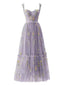 Robe en maille florale à lacets et baleines des années 1930