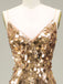 [Prévente] Robe de soirée longue au sol dorée à paillettes des années 1930
