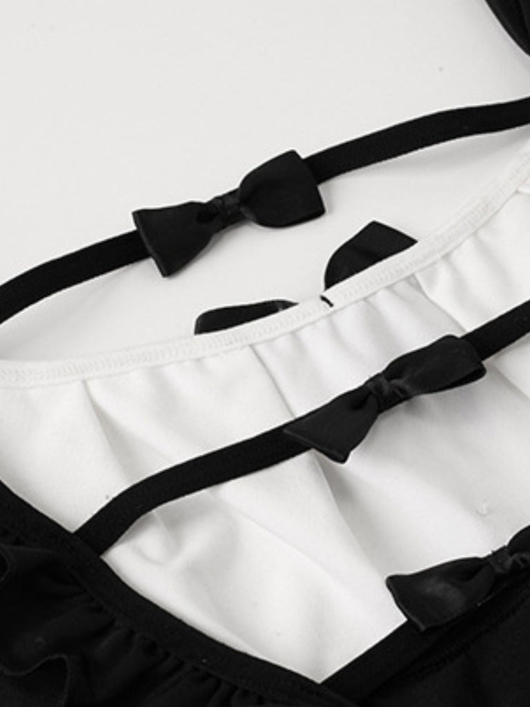 Ensemble body body fille lapin années 1980