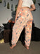 Pantalon de pyjama fantôme citrouille lumineux d'Halloween des années 1970