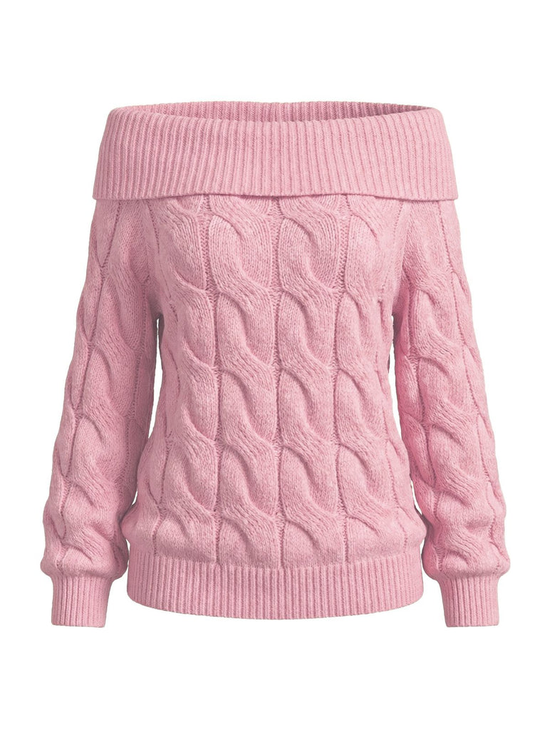 2000s Y2K Pull uni à épaules dénudées