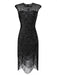 Robe de soirée à paillettes et franges des années 1920