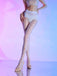Collants taille haute à pois cœur vintage