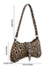 Sac à bandoulière clouté léopard vintage