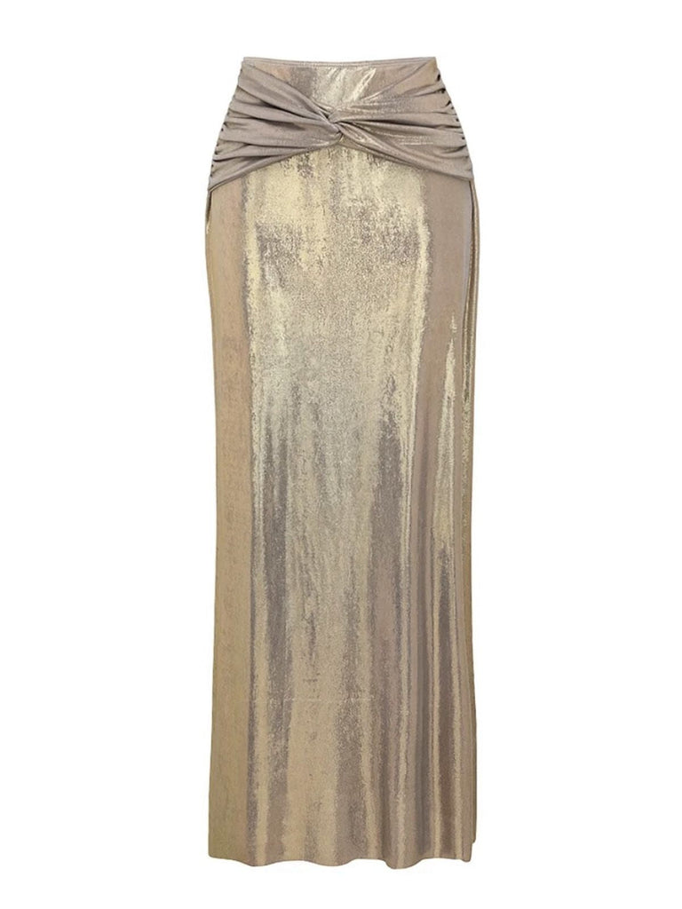 5PCS Ensemble bikini doré métallisé inspiré de l'Égypte antique années 1980