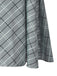 Robe grise à carreaux avec nœud et col claudine des années 1940