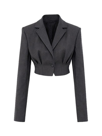 [Prévente] Blazer noir court taille cintrée des années 1950