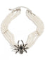 Collier de perles araignée vintage d'Halloween