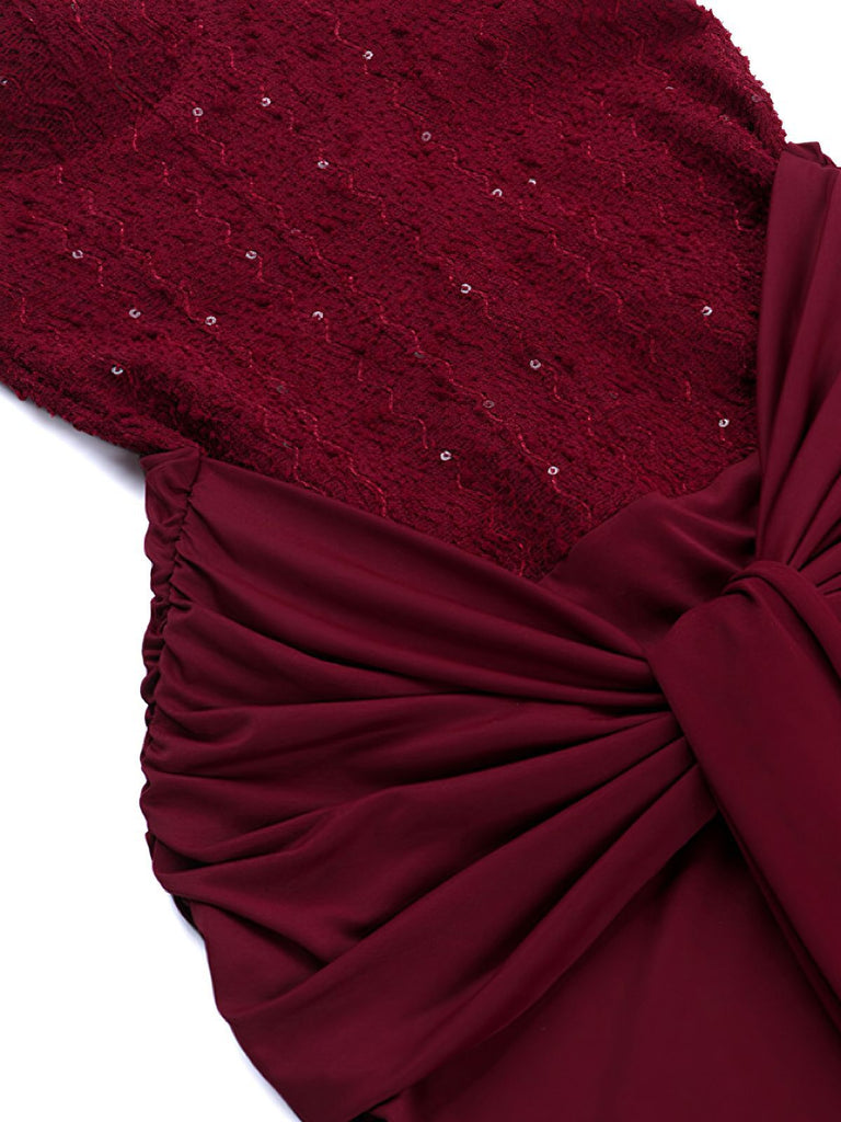 Robe longue bustier à lacets unie années 1930