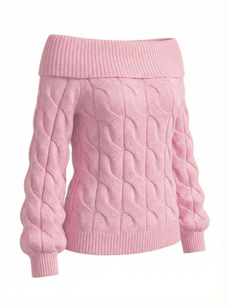 2000s Y2K Pull uni à épaules dénudées