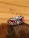 Bague vintage hibou mauvais œil