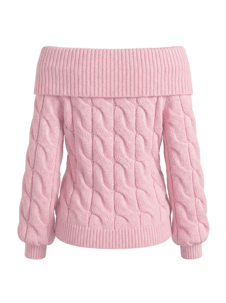 2000s Y2K Pull uni à épaules dénudées