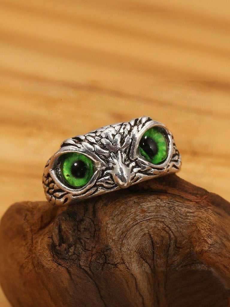Bague vintage hibou mauvais œil
