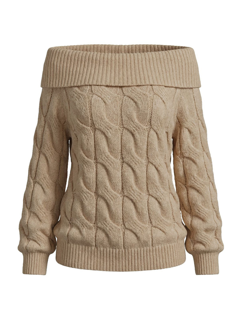 2000s Y2K Pull uni à épaules dénudées