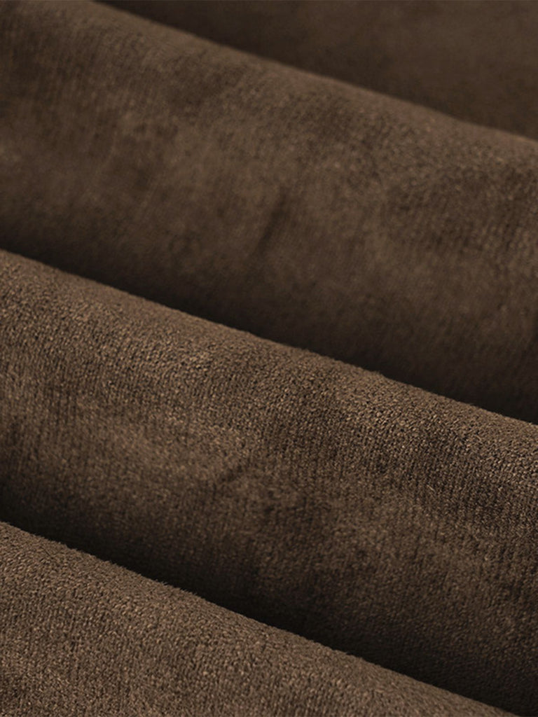 Jupe marron à motif cerf des années 1980