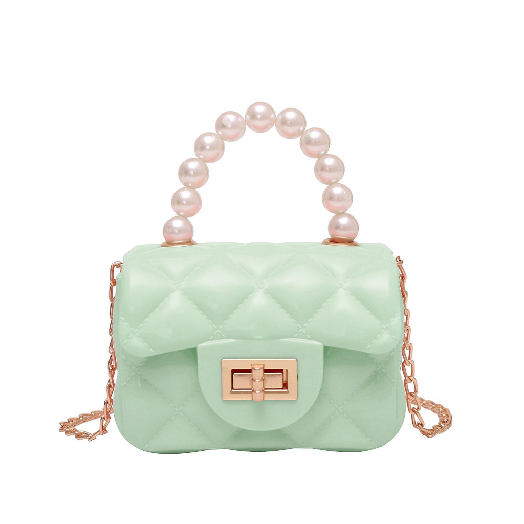 Sac à Main Carré avec Perles