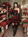 [Prévente] Robe corset rouge gothique à lacets années 1980