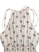 Combishort Halter Sans Manches Smockée Beige Années 1950 6