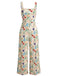 [Prévente] Robe Longue Portefeuille Florale Boho Col en V années '70 2