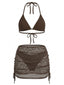 Bikini col halter unie et cache-maillot crochet 1940s