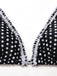 Noir à Pois Dentelle Halter Ensemble Bikini Années 1960 5