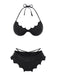 [Prévente] Ensemble Bikini Gothique Ailes de Chauve-Souris Rose années 80 4