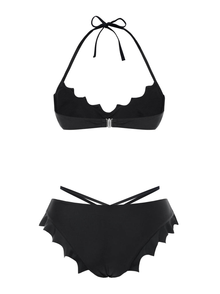 [Prévente] Ensemble Bikini Gothique Ailes de Chauve-Souris Rose années 80 6