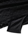 Noir Dentelle Col V Froncé Maillot de Bain Une Pièce Années 1950 6