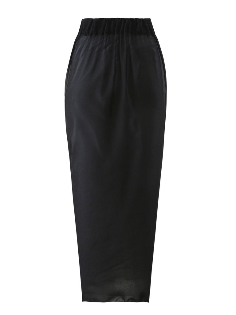 Black skirt on a white background