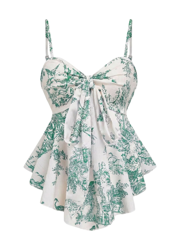 Rose Pêche Maillot de Bain Une Pièce Uni à Volants Dos Nu années '40 7