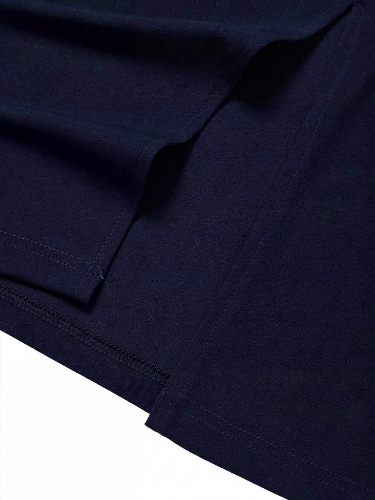 [Prévente] Robe Tricoté Col Claudine Bleue Années 1960 7