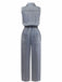 Robe Évasée Patchwork Fraises Col Claudine avec Ceinture années '50 3