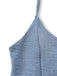Blue 1930s Solid Deep V Tiered Ruched Jumpsuit strap