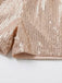 Paillettes Manches Longues Noué Waist Combishort Champagne Années 1980 7
