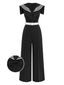 [Prévente] Combinaison noire col nœud papillon 1930s