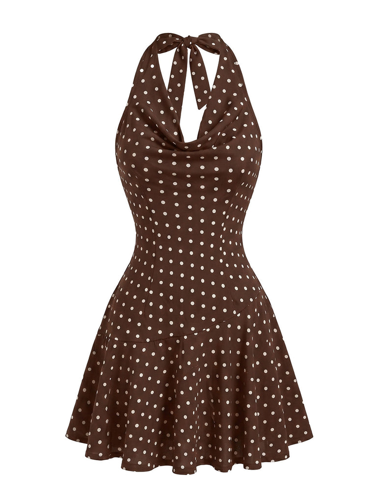 Robe Évasée Florale Boho Col Carré Manches Bouffantes années '70 2
