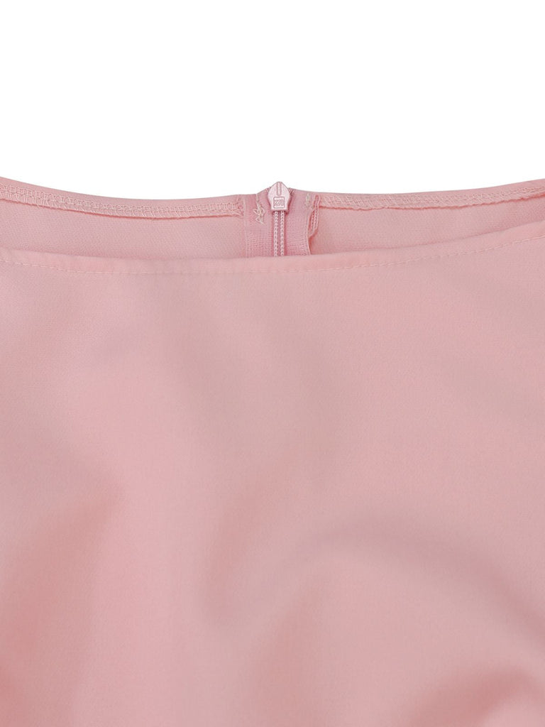 2PCS Ensemble Haut Tricoté et Jupe Maxi Plissée Années 1930