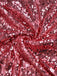 Robe longue de sirène rose à paillettes fente haute des années 1920