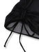 3PCS Bikini licou maille noir avec paréo 1960s
