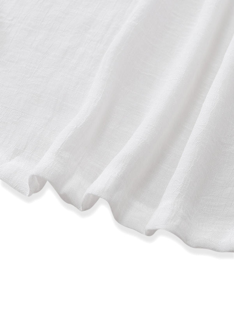 Cache Maillot de plage en rayonne flammée à col en V années 1930